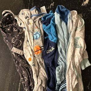 Gerber Baby Sleep 'N Play Footie Pajamas 6-9 months, 6 count